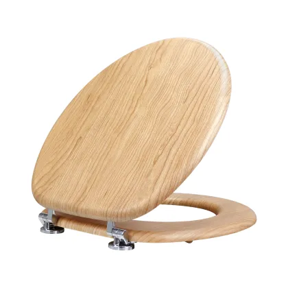 Fanmitrk Toilet Seat Golden Silk Yinmao Finish E100-1