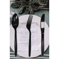 Extra Heavy Duty Black Party Plastic Forks