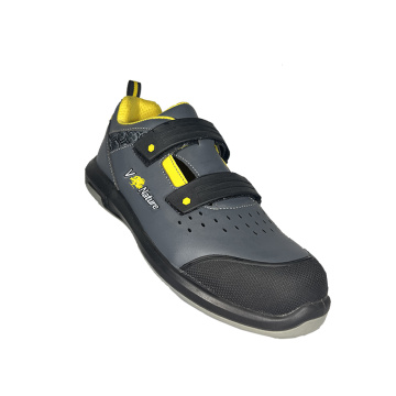 Γκρι παπούτσια ασφαλείας Sandal Safety Microfiber Microfiber Microfiber