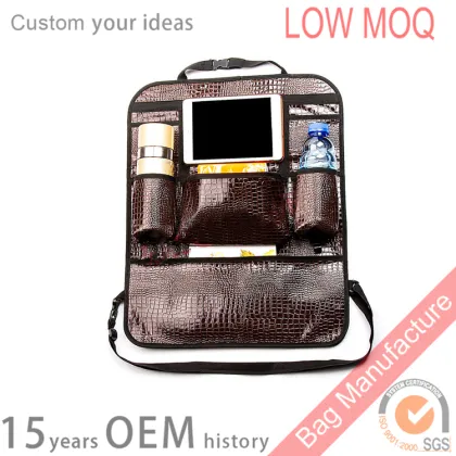 Luxury Alligator Car seat Organizers for car backseat