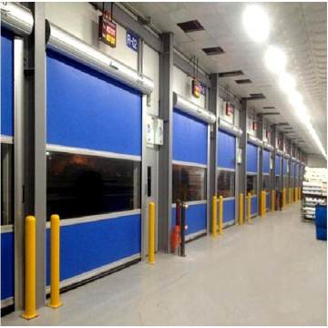 Industriale me shpejtësi të lartë pëlhurë PVC Shutter Door