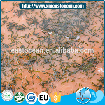 Wholesale high quality delicious frozen smoked salmon with vanilla