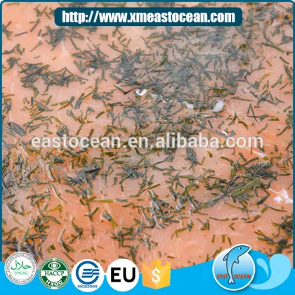 Good quality delicious seafood frozen smoked salmon with vanilla