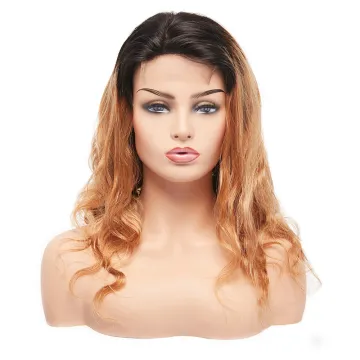 210% Density Lace Front Human Hair Wigs For Women Pre Plucked With Baby Hair T1B/27 Body Wave Brazilian 4*4 Lace Wig