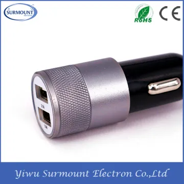 New electronic innovative car charger 2-port usb universal car charger