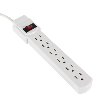 Wall-Mounted American 6-Outlet Power Strip with Surge Protection: Your Reliable Solution for Home and Office Electronics