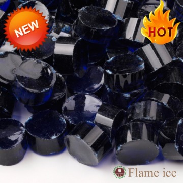 Hot sale DARK BLUE glass for fire pit