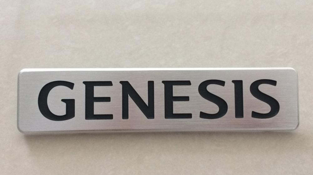 Tridimensional Nameplate for Automobile Parts