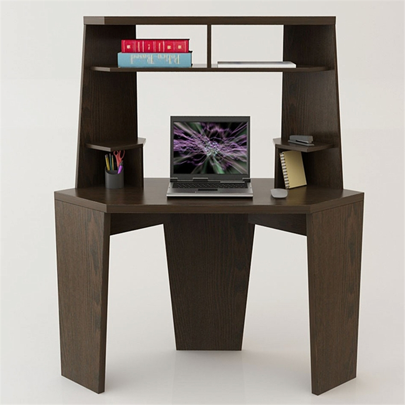 Modern Study Table With Bookshelf