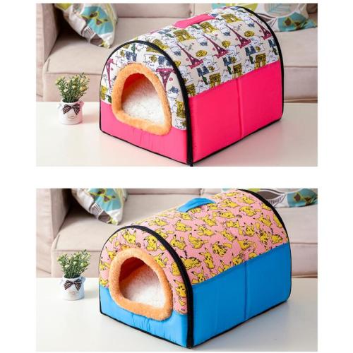 Double teddy poodle kennel and pet house