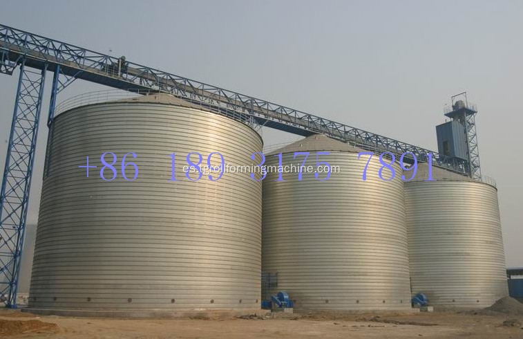 Línea de producción de silos espirales de acero