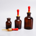 Glass Lab Reagent Bottle with Dropper