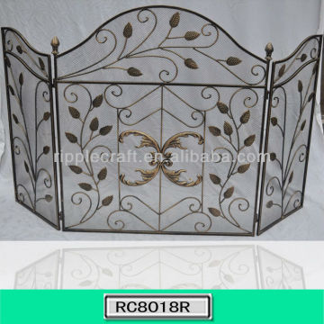 Unique Metal Folding Fireplace Screen