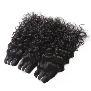 10A Grade Peruvian Hair Water Wave Human Hair Beyonce Weaving, Raw Indian Hair Bundle, Remy Natural Indian Human Hair Extension