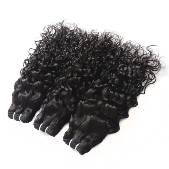 10A Grade Peruvian Hair Water Wave Human Hair Beyonce Weaving, Raw Indian Hair Bundle, Remy Natural Indian Human Hair Extension