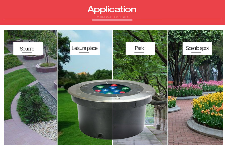 solar underground yard light