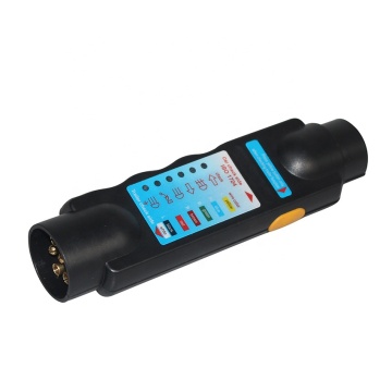 Testeur de connecteur de remorque de remorquage de camion de voiture à 7 broches pour le circuit de lumière de la barre de remorquage de caravane