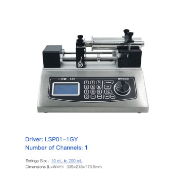 High-Pressure Infusion Syringe Pumps for High Viscosity Liquids with Stainless Steel Propulsion