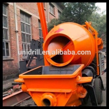 Electric Skid Steer Concrete Pump Portable Cement Mixer Combined With Pump Trailer Sand Mortar Mixing Pump