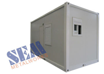 Grey Modular Container House With Eps Sandwich Panel And Aluminum Alloy Window