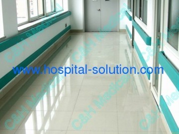 Hospital Using Pvc Wall Protecting Handrail System 