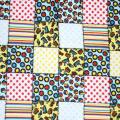 100% katoen collage stijl Flanel stof voor baby