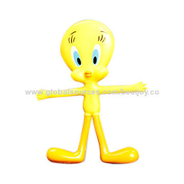 Lovely Yellow Duck Cartoon Flexible Figure, Ideal for Promotional Gifts or Collection, CE MarkNew
