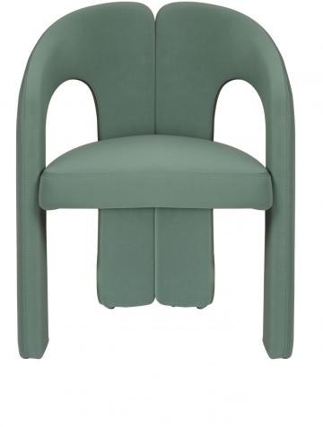 Italian Minimalist living room green Dubet lounge chairs