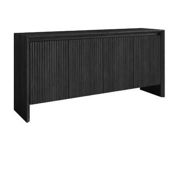 Mevrouw Woods American Luxury Classic Solid Wood Stable Black Oak Multifunctioneel grote opslagbuffet Kast: de perfecte aanvulling op uw huisinrichting