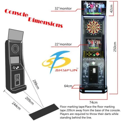 International play dart game machine for sale