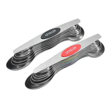 8PCS Metal Magnetic Stackable Measuring Spoons with Leveler for Baking