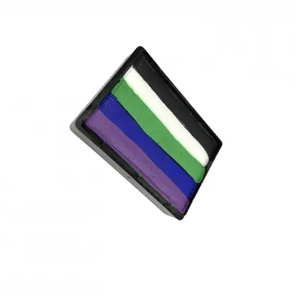 Water based world flag face painting