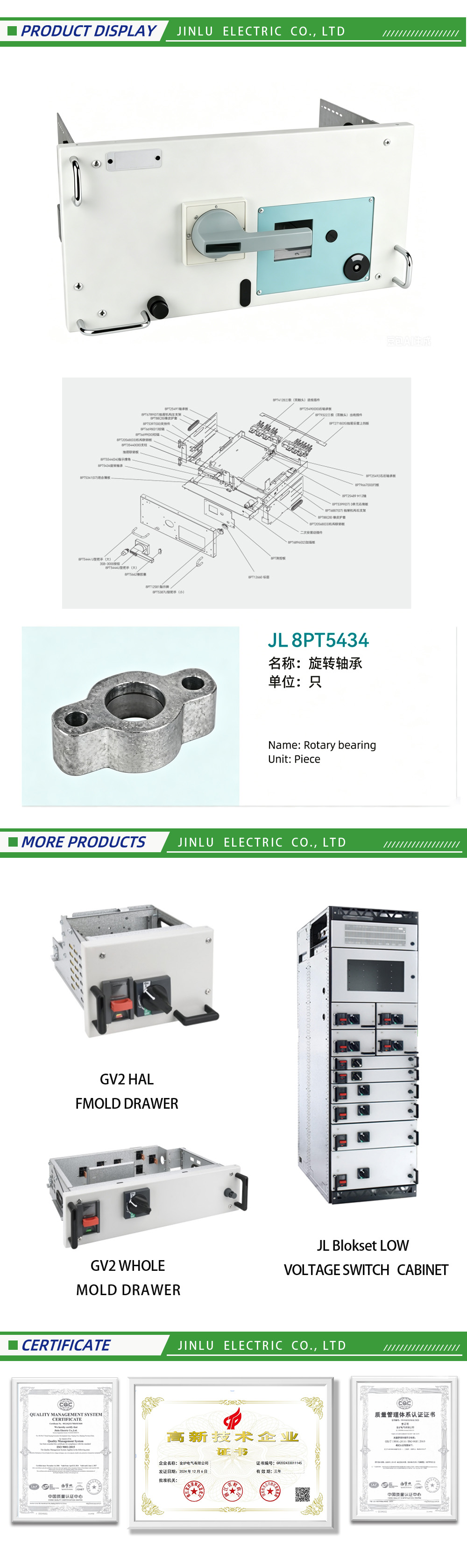 Rotary bearing-x