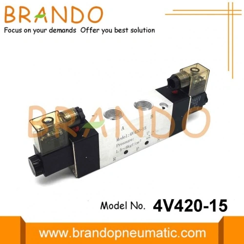4V420-15 Pneumatic Electromagnetic Solenoid Valve China Manufacturers ...