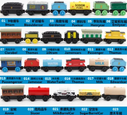 Children's puzzle wooden magnetic Thomas mini train toy