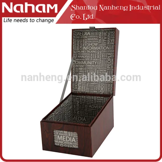 NAHAM high quality wine red cd storage cardboard box