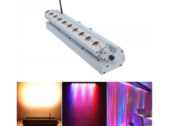 DMX Remote Control 9*15W LED Wall Washer Strip Light for Wedding Bar Indoor
