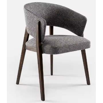 Sillas de comedor tapizadas de madera para hogar y salón