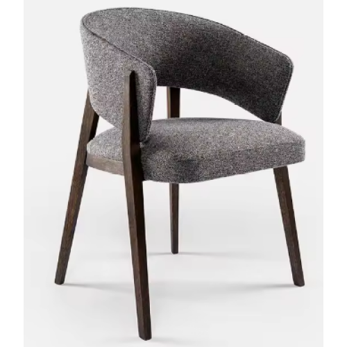 Sillas de comedor tapizadas de madera para hogar y salón