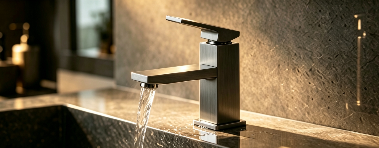 Square Single Lever Basin Mixer