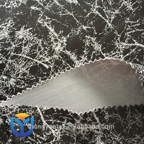 100% Polyester warp knitted super poly fabric with bronzing printed for upholstery