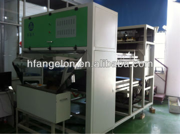 Dehydrated vegetables color sorter with belt-type