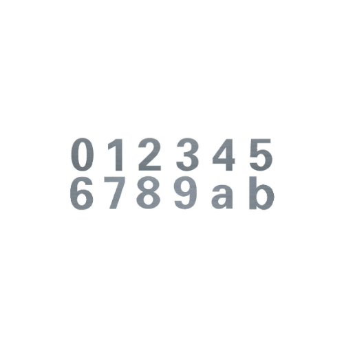 Edelstahl-Nummernschild
