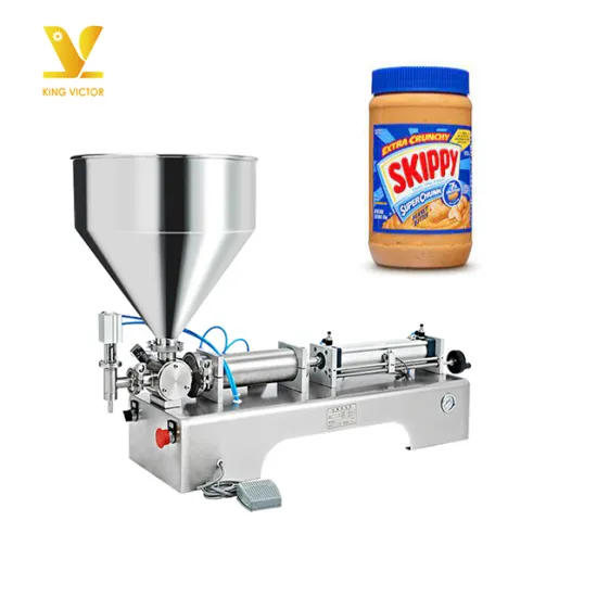 Semi-Automatic Pneumatic Filling Machine for Liquids and Sauces (10-1000ml)