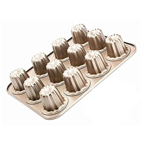12 Depth Cups Muffin Jelly Cake Mould Tray