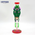 Glass Straight Bong with 420 demon