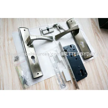 Euro profile brass KABA computer cylinder 2-line/14-pin mortise door handle lock, high security