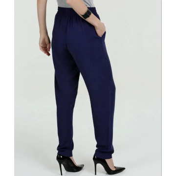 taille élastiquée taille poche pantalon pantalon