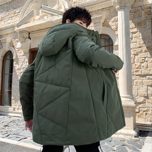 Abrigo acolchado de algodón a prueba de viento para hombres