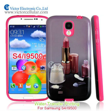 Water sticker cell phone case for Samsung S4 I9500 with OEM price ,whole sell price case